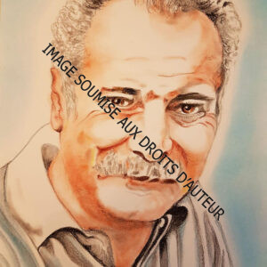 PASTEL GEORGES BRASSENS - Ft A4