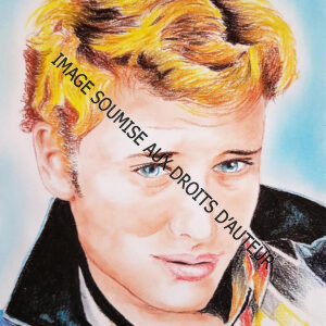 PASTEL JOHNNY HALLYDAY 2 - Ft A4