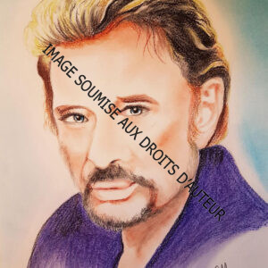 PASTEL JOHNNY HALLYDAY1 - Ft A4