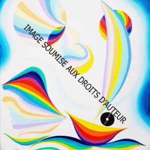 PEINTURE SUR TOILE A52 BATEAU - 40x50 cm