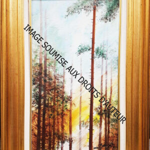 PEINTURE SUR TOILE LUMIERE-DANS-LES-PINS - 38x55cm