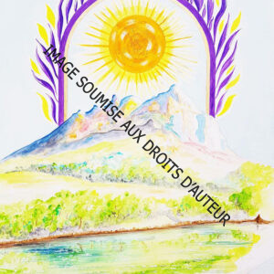 PEINTURE SUR TOILE PORTE-BUGARACH - 60X80cm