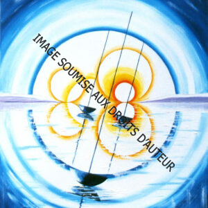 PEINTURE SUR TOILE SOLEIL-CENTRAL bis 46x61cm