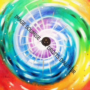 PEINTURE SUR TOILE VORTEX 2020 - 46x55 cm